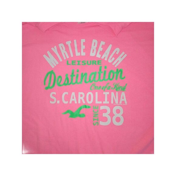 Myrtle Beach SC  Shirt Adult  Size 3XL Pink Tee Heavy - Picture 3 of 8